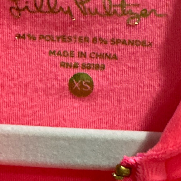 Lilly Pulitzer Pullover Zip Up Hooded Jacket XS - Picture 6 of 6
